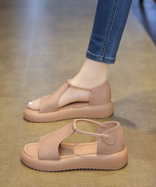 Miniministore(ミニミニストア)の「アンクルストラップサンダル厚底シューズ夏(サンダル・レディース・アイボリー/ブラック/ブラウン/ピンクベージュ・22.5cm/23.0cm/23.5cm/24.0cm/24.5cm)」の13枚目の写真
