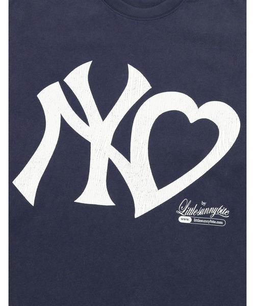 Little sunny bite(リトルサニーバイト)の「【8】【it】【Little Sunny Bite】NY logo big tee(Tシャツ/カットソー・レディース・ピンク/ホワイト/ネイビー・MEDIUM/SMALL)」の7枚目の写真