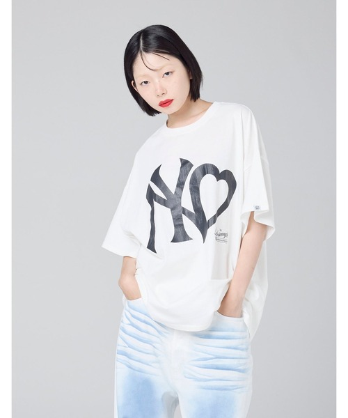 Little sunny bite(リトルサニーバイト)の「【8】【it】【Little Sunny Bite】NY logo big tee(Tシャツ/カットソー・レディース・ピンク/ホワイト/ネイビー・MEDIUM/SMALL)」の17枚目の写真