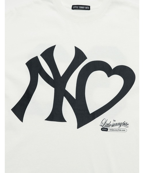 Little sunny bite(リトルサニーバイト)の「【8】【it】【Little Sunny Bite】NY logo big tee(Tシャツ/カットソー・レディース・ピンク/ホワイト/ネイビー・MEDIUM/SMALL)」の20枚目の写真