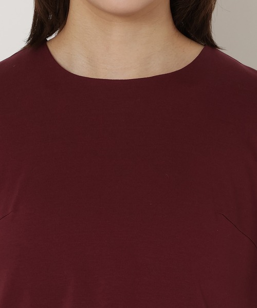 Rose Tiara(ローズティアラ)の「【接触冷感】バックリボンチュニックカットソー(Tシャツ/カットソー・レディース・ブラック/レッド・42/38/46)」の15枚目の写真
