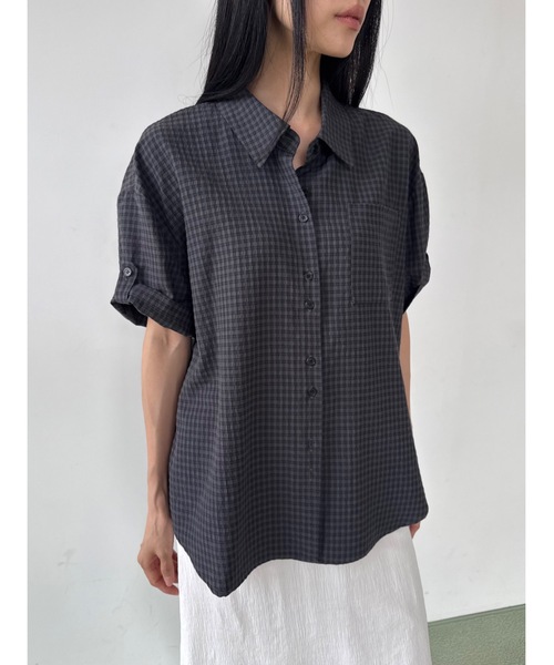 Shirt check half-sleeve — рубашка в клетку с коротким рукавом