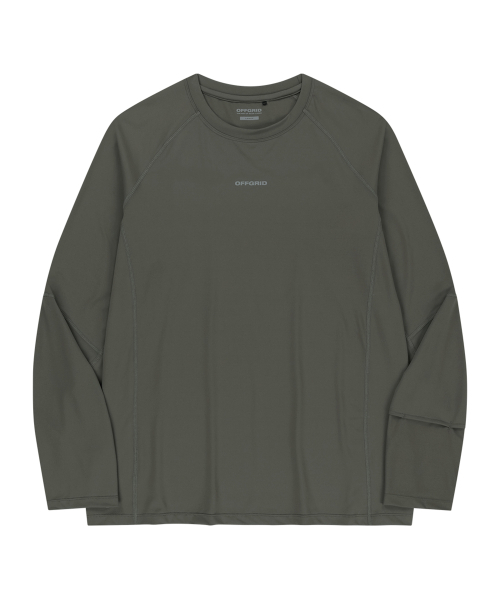 OFFGRID(オフグリッド)の「クーリアアスキンロングスリーブ-カーキ(Tシャツ/カットソー・メンズ・その他・LARGE/X-LARGE/SMALL/MEDIUM)」の1枚目の写真