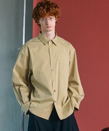 《UNISEX》High Count Cotton Prime-Over Long Sleeve Shirt/ハイカウントコットンプライムオーバーロングスリーブシャツ【MAISON SPECIAL/メゾンスペシャル】
