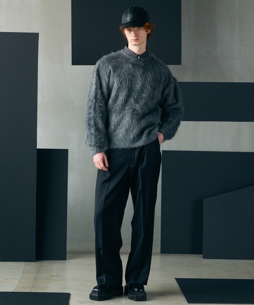 MAISON SPECIAL（メゾンスペシャル）の「《UNISEX》High Count Cotton Prime-Over Long Sleeve Shirt/ハイカウントコットンプライムオーバーロングスリーブシャツ【MAISON SPECIAL/メゾンスペシャル】（シャツ/ブラウス・メンズ・チャコールグレー/ベージュ/サックスブルー/アイボリー/ホワイト・1/2/0）」の11枚目の写真