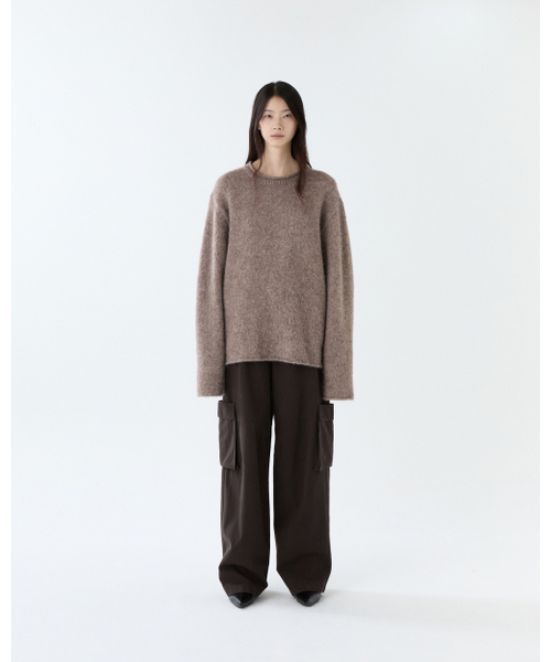THEENDQUESTION(ジエンドクエスチョン)の「Washed cotton cargo pants / BROWN(その他パンツ・レディース・その他・1/2)」の2枚目の写真