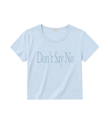 ドンセイノ Uネック半袖Tシャツ ライトブルー