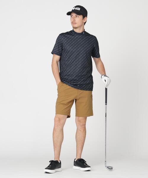 PING(ピン)の「【PING APPAREL】軽量ブリスターバイアスロゴストライププリント半袖ハイネックシャツ (MENS)(Tシャツ/カットソー・メンズ・ホワイト/ブラック・LL/L/M)」の11枚目の写真