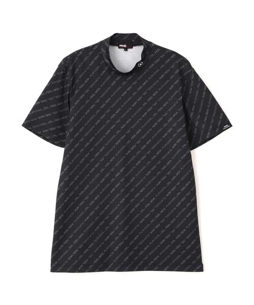 PING(ピン)の「【PING APPAREL】軽量ブリスターバイアスロゴストライププリント半袖ハイネックシャツ (MENS)(Tシャツ/カットソー・メンズ・ホワイト/ブラック・LL/L/M)」の13枚目の写真