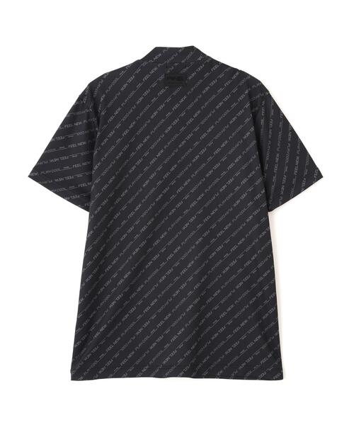 PING(ピン)の「【PING APPAREL】軽量ブリスターバイアスロゴストライププリント半袖ハイネックシャツ (MENS)(Tシャツ/カットソー・メンズ・ホワイト/ブラック・LL/L/M)」の14枚目の写真
