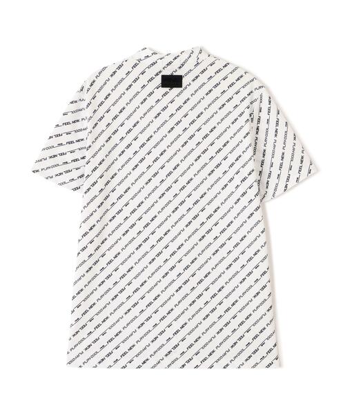 PING(ピン)の「【PING APPAREL】軽量ブリスターバイアスロゴストライププリント半袖ハイネックシャツ (MENS)(Tシャツ/カットソー・メンズ・ホワイト/ブラック・LL/L/M)」の4枚目の写真