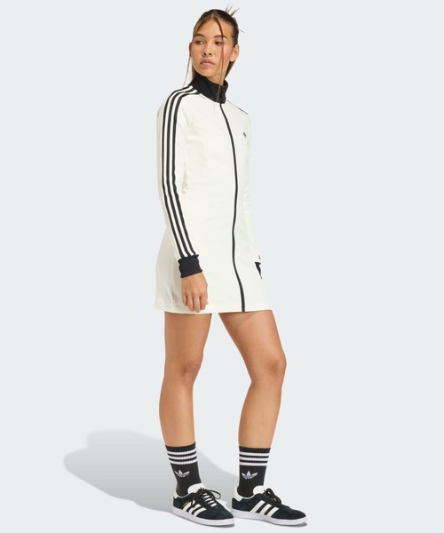 adidas(アディダス)の「クラシックワンピース / アディダスオリジナルス adidas Originals(ワンピース・レディース・ホワイト・LARGE/XX-LARGE/MEDIUM/X-LARGE/SMALL/X-SMALL)」の3枚目の写真