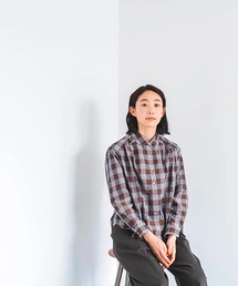 D（ディー）の「コットンポリエステルブロックチェックシャツ（シャツ/ブラウス）」