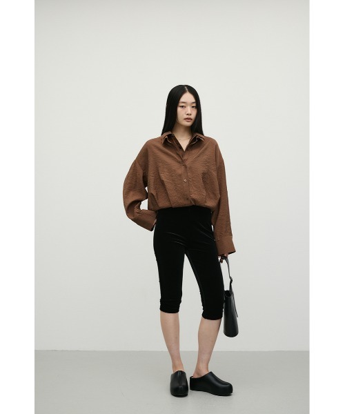 STYLEMIXER（スタイルミキサー）の「ベロアカプリレギンス（その他パンツ・レディース・ブラック/ブラウン・MEDIUM/SMALL）」の14枚目の写真