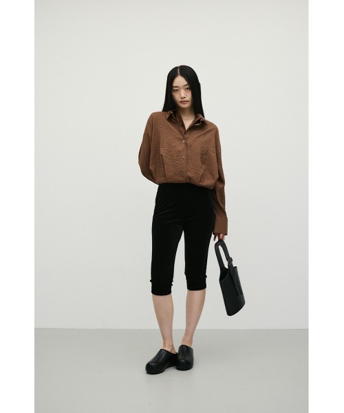 STYLEMIXER（スタイルミキサー）の「ベロアカプリレギンス（その他パンツ・レディース・ブラック/ブラウン・MEDIUM/SMALL）」の15枚目の写真