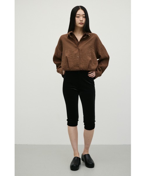 STYLEMIXER（スタイルミキサー）の「ベロアカプリレギンス（その他パンツ・レディース・ブラック/ブラウン・MEDIUM/SMALL）」の16枚目の写真