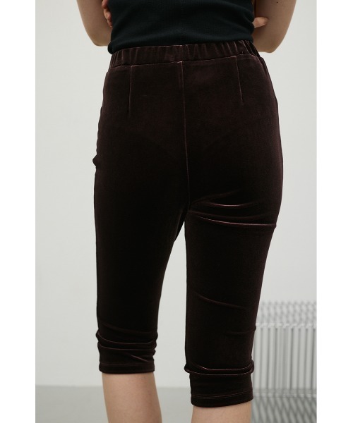 STYLEMIXER（スタイルミキサー）の「ベロアカプリレギンス（その他パンツ・レディース・ブラック/ブラウン・MEDIUM/SMALL）」の8枚目の写真