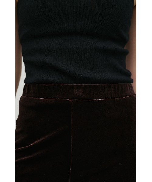 STYLEMIXER（スタイルミキサー）の「ベロアカプリレギンス（その他パンツ・レディース・ブラック/ブラウン・MEDIUM/SMALL）」の10枚目の写真