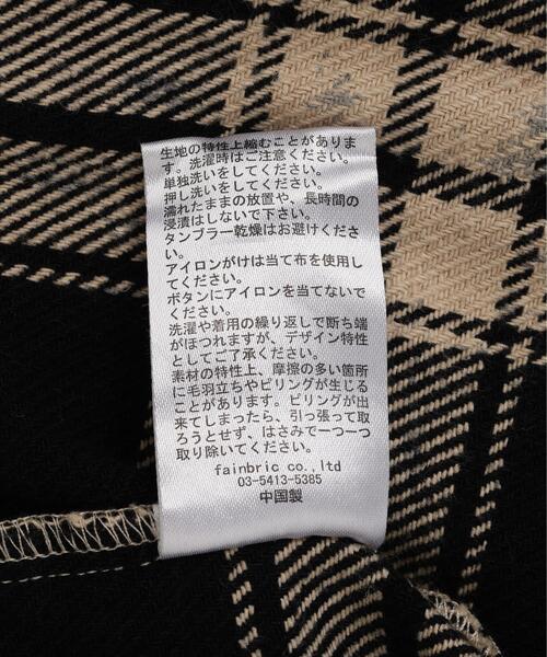 DANKE SCHON(ダンケシェーン)の「DankeSchon/ダンケシェーン/FLANNEL DAMAGE SHIRTS BI-COLOR(シャツ/ブラウス・レディース・ブラック系その他/グレー/ホワイト系2・L/M)」の12枚目の写真