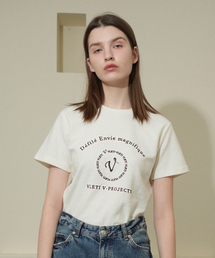 Main Logo Needlework T-shirt (Ivory)