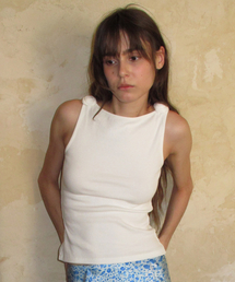 MINI ROSI SLEEVELESS TOP_WHITE