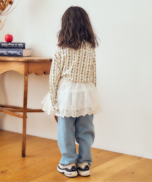 Boribon(ボリボン)の「ピコフリルトップス(Tシャツ/カットソー・キッズ・その他3/ライトグレー/ブラック・80/90/100/110/120)」の18枚目の写真