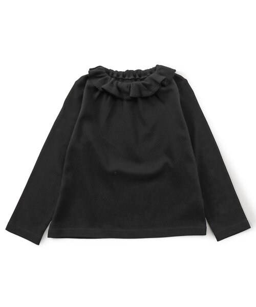 Boribon(ボリボン)の「ピコフリルトップス(Tシャツ/カットソー・キッズ・その他3/ライトグレー/ブラック・80/90/100/110/120)」の11枚目の写真