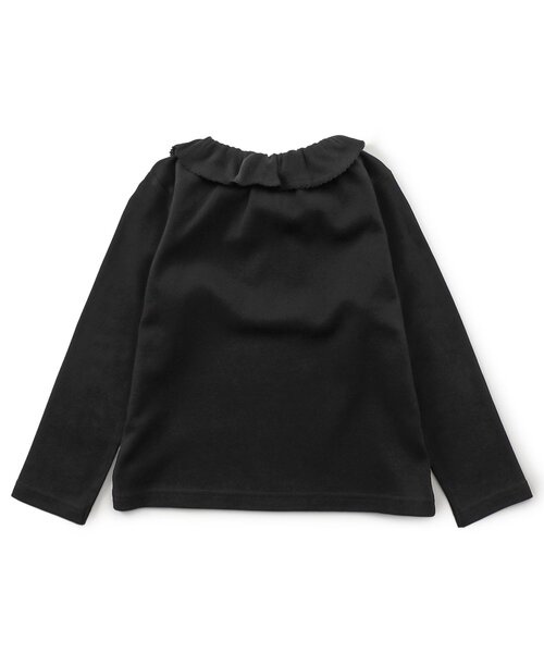 Boribon(ボリボン)の「ピコフリルトップス(Tシャツ/カットソー・キッズ・その他3/ライトグレー/ブラック・80/90/100/110/120)」の12枚目の写真