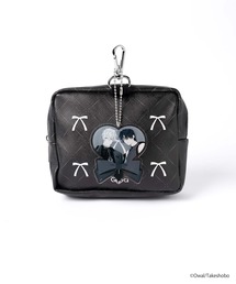 ZOZOSPOT（ゾゾスポット）の「Qpa BLACKCOLLECTION by ZOZOTOWN 窓付きポーチ(アクリルチャームセット)（ポーチ）」