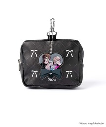 ZOZOSPOT（ゾゾスポット）の「Qpa BLACKCOLLECTION by ZOZOTOWN 窓付きポーチ(アクリルチャームセット)（ポーチ）」