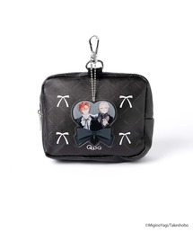 ZOZOSPOT（ゾゾスポット）の「Qpa BLACKCOLLECTION by ZOZOTOWN 窓付きポーチ(アクリルチャームセット)（ポーチ）」