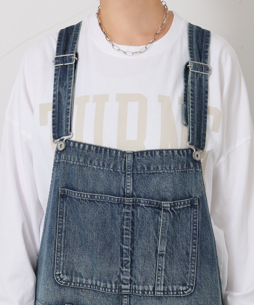 JOURNAL STANDARD LUXE(ジャーナルスタンダード ラックス)の「11OZデニムオーバーオール(サロペット/オーバーオール・レディース・ネイビー・FREE)」の10枚目の写真