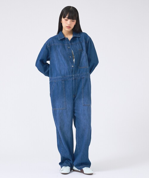 Johnbull（ジョンブル）の「【JOHNBULL/ジョンブル】エンジニアオールインワン/ヴィンテージ風/メンズライク（その他パンツ・レディース・インディゴブルー/ダークネイビー・フリー）」の7枚目の写真