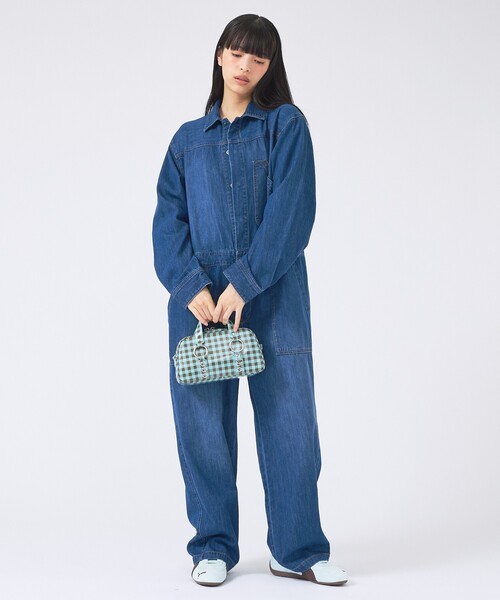 Johnbull（ジョンブル）の「【JOHNBULL/ジョンブル】エンジニアオールインワン/ヴィンテージ風/メンズライク（その他パンツ・レディース・インディゴブルー/ダークネイビー・フリー）」の8枚目の写真