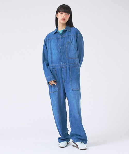 Johnbull（ジョンブル）の「【JOHNBULL/ジョンブル】エンジニアオールインワン/ヴィンテージ風/メンズライク（その他パンツ・レディース・インディゴブルー/ダークネイビー・フリー）」の9枚目の写真