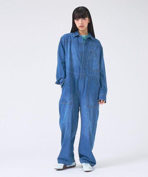 Johnbull（ジョンブル）の「【JOHNBULL/ジョンブル】エンジニアオールインワン/ヴィンテージ風/メンズライク（その他パンツ・レディース・インディゴブルー/ダークネイビー・フリー）」の10枚目の写真