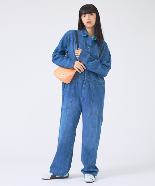 Johnbull（ジョンブル）の「【JOHNBULL/ジョンブル】エンジニアオールインワン/ヴィンテージ風/メンズライク（その他パンツ・レディース・インディゴブルー/ダークネイビー・フリー）」の16枚目の写真