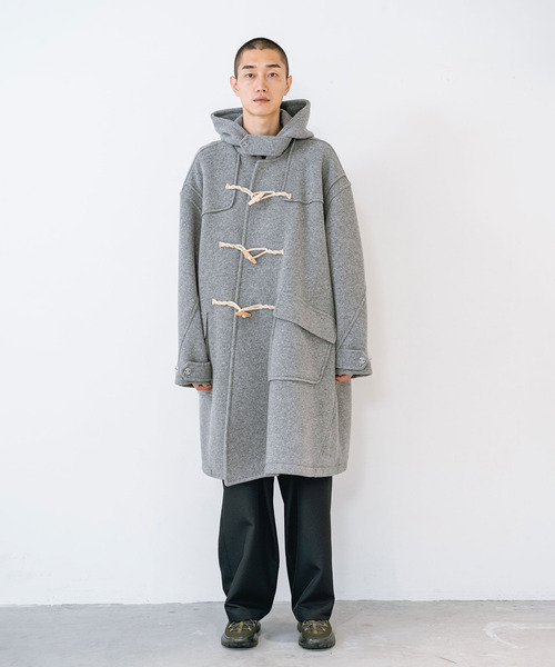 yoshiokubo(ヨシオクボ)の「yoshiokubo ヨシオクボ / CALM TWIST DUFFLE COAT カームツイストダッフルコート / YKF26514(ダッフルコート・メンズ・グレー/ブラック/ブラウン・2/3/1)」の19枚目の写真