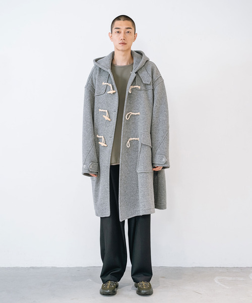 yoshiokubo(ヨシオクボ)の「yoshiokubo ヨシオクボ / CALM TWIST DUFFLE COAT カームツイストダッフルコート / YKF26514(ダッフルコート・メンズ・グレー/ブラック/ブラウン・2/3/1)」の22枚目の写真