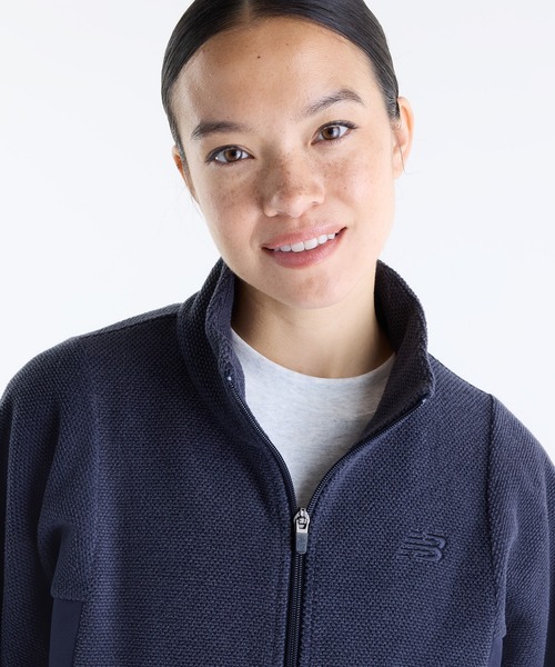 NEW BALANCE(ニューバランス)の「フリースジャケット(ブルゾン・レディース・ライトグレー/アイボリー/スミクロ・SMALL/LARGE/MEDIUM/X-LARGE)」の13枚目の写真