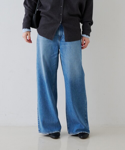 upperhights(アッパーハイツ)の「【upper hights / アッパーハイツ】THE LINA/ザ リナ ワイドストレートデニム(デニムパンツ・レディース・ブルー・23/24/25/22)」の2枚目の写真