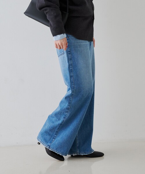 upperhights(アッパーハイツ)の「【upper hights / アッパーハイツ】THE LINA/ザ リナ ワイドストレートデニム(デニムパンツ・レディース・ブルー・23/24/25/22)」の3枚目の写真