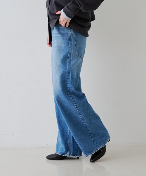 upperhights(アッパーハイツ)の「【upper hights / アッパーハイツ】THE LINA/ザ リナ ワイドストレートデニム(デニムパンツ・レディース・ブルー・23/24/25/22)」の5枚目の写真