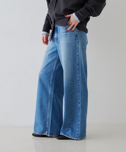 upperhights(アッパーハイツ)の「【upper hights / アッパーハイツ】THE LINA/ザ リナ ワイドストレートデニム(デニムパンツ・レディース・ブルー・23/24/25/22)」の6枚目の写真