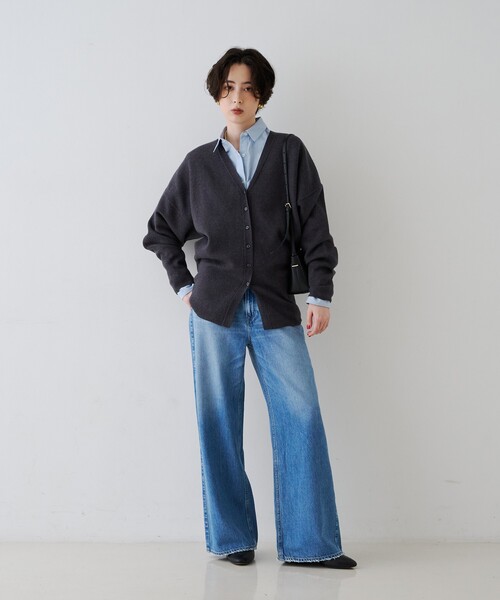 upperhights(アッパーハイツ)の「【upper hights / アッパーハイツ】THE LINA/ザ リナ ワイドストレートデニム(デニムパンツ・レディース・ブルー・23/24/25/22)」の8枚目の写真
