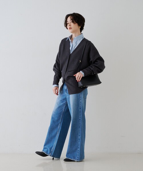 upperhights(アッパーハイツ)の「【upper hights / アッパーハイツ】THE LINA/ザ リナ ワイドストレートデニム(デニムパンツ・レディース・ブルー・23/24/25/22)」の12枚目の写真
