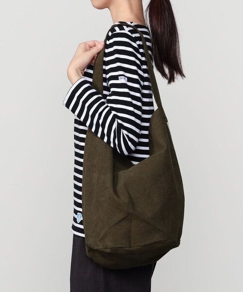 Bshop(ビショップ)の「7115 by SZEKI | コットン 2WAY ショルダーバッグ UNISEX(ショルダーバッグ・レディース・ブラック/ブラウン・ONE)」の11枚目の写真