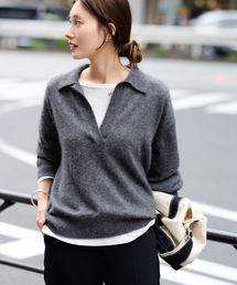 FRAMeWORK（フレームワーク）の「≪洗える≫FUR YARNスキッパーニット（ニット/セーター）」