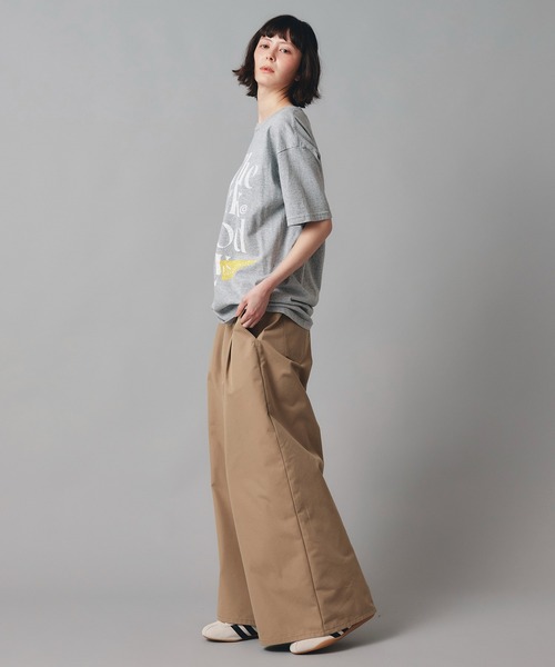 AT THE TRNK(アットザトランク)の「チノ ワイド パンツ AT THE TRNK(チノパンツ・レディース・ベージュ/ブラック・S/M)」の17枚目の写真