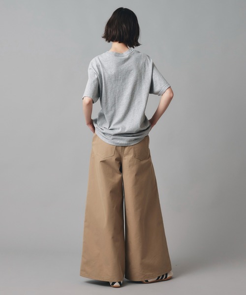 AT THE TRNK(アットザトランク)の「チノ ワイド パンツ AT THE TRNK(チノパンツ・レディース・ベージュ/ブラック・S/M)」の18枚目の写真